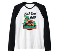 Jurassic World Roar-Some Dad Camiseta Manga Raglan