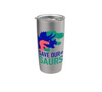 Jurassic World Save Our Saurs Vaso térmico de acero inoxidable de doble pared