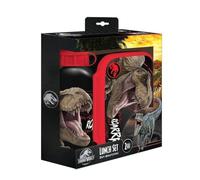 JURASSIC WORLD Set botella cantimplora aluminio 500ml y sadwichera 800ml