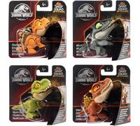 Jurassic World Snap Squad Attitudes - Juego de figuras para mayores de 4 años: Spinosaurus, Mosasaurus, Tyrannosaurus Rex, Stegosaurus