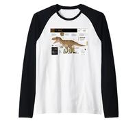 Jurassic World T. Rex Profile Camiseta Manga Raglan