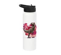 Jurassic World T-Rex Valentine’s Day Alpha Stainless Steel Insulated Water Bottle