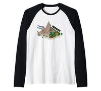 Jurassic World Triceratops Specs Camiseta Manga Raglan