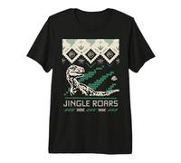 Jurassic World Velociraptor Jingle Roars Camiseta Premium