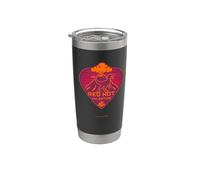Jurassic World Velociraptor Red Hot Valentine Vaso térmico de acero inoxidable de doble pared