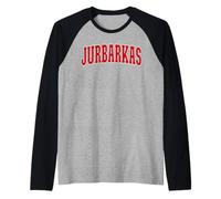 Jurbarkas Lituania Souvenir para un Orgulloso Amante lituano Camiseta Manga Raglan