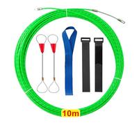 JurciCat 10 M Ayuda Para Tirar Cables Cinta De Tracción Cable De Tracción Espiral De Tracción Ayuda Para Tirar Cables Con Resorte De Tracción Para Cables e Instalaciones Eléctricas