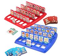 JurciCat 96 Piezas Quien Es Quien Divertido Juego De Mesa Quién Soy Juego Clásico Juego De Mesa De Juguete para Niños para Divertirse En Familia y En Fiestas (Color)