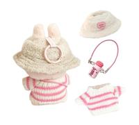 JurciCat Lindo Mini Muñecas de Felpa Ropa para 17cm de Felpa para Cuddly Toy Ropa Suéter con Capucha Ropa DIY Kids Gifts(Dolls Not Included)