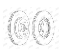 JURID Discos De Freno Delante Ø312 Mm Para Mercedes-Benz Clase E T-Model CLS