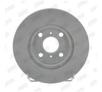 JURID Discos de Freno Delanteros Ø255 MM Ventilado para Toyota Yaris Verso Sr. 2