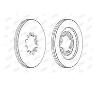 JURID Discos de Freno Delanteros Ø256 MM para Ford Ranger B-Serie BT-50 Pick-Up