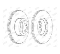 JURID Discos de Freno Delanteros Ø300 MM Ventilado para Ford Transit Bus Fd _ Fb