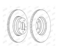 JURID Discos de Freno Delanteros Ø330 MM Ventilado para BMW 3er Touring E91 E90