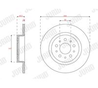 JURID Discos De Freno Para Fiat Tipo Hatchback 356_ 1.4 1.6 D 356 1.5 T4 Híbrido
