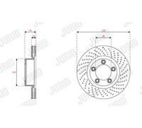 JURID Discos De Freno Para Porsche 718 Boxster 982 2.0 981 S 3.4 GTS 991