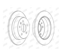 JURID Discos de Freno Traseros Ø280 MM para Mercedes-Benz Caja Clase V Bus