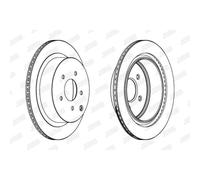 JURID Discos De Freno Traseros Ø307.8 Mm Ventilados Para Nissan Murano I II