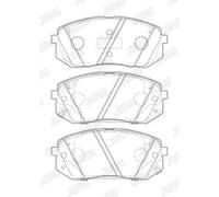 JURID Forros de Freno Delantero para Hyundai Tucson Kona Caja / SUV Kia Sportage