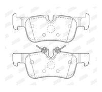 JURID Juego Pastillas de Freno de Disco para BMW I3 I01 Eléctrico S 1er F40 118i