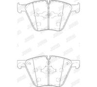 JURID Juego Pastillas de Freno de Discos Aje Delantero para BMW X5 F15 F85 M50d