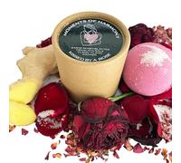 JURINI-Berlin - Set de baño de aromaterapia "Moments of Harmony" - Bola de baño grande - sal mineral del Himalaya y delicados pétalos de rosa, aromas 100% naturales, hecho a mano (Kissed by a Rose)