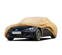 JURMON Funda de Coche Resistente para Exteriores con Ajuste Personalizado para Mazda MX-5, Resistente al Viento, para Todo Tipo de Clima, Impermeable, protección contra el Sol, la Lluvia, los Rayos