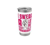Juro mucho, pero cumplo todas mis promesas Vaso térmico de acero inoxidable de doble pared