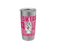 Juro mucho, pero cumplo todas mis promesas Vaso térmico de acero inoxidable de doble pared