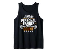 Juro Que mi Entrenador Personal no Puede Contar Divertido Gimnasio Fitness Camiseta sin Mangas