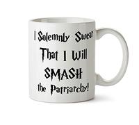 Juro Solemnemente Que Destruiré El Patriarcado - Feminista Taza Porcelana Tazas Cerámica Taza De Café Para Bebidas Cacao Leche 330Ml