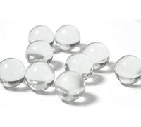 Juroicessry 20 piezas de canicas de vidrio transparente de 10 mm, cuentas de mármol macizo, juegos de canicas, máquina de pinball para jarrón, relleno de peceras, decoración del hogar, juegos de dados