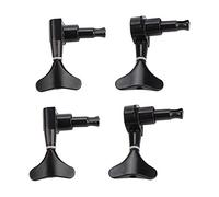 Juroupi 2L2R Clavijas de Afinación para bajo Selladas con Botón en Forma de de (Negro)