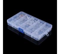 Juroupi 300pcs 15 Valores Almohadillas para la Nariz de Silicona Anteojos Tornillo de Gafas Accesorios Suaves Herramienta de Reparación