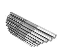 Juroupi 8 Piezas Escariador Acero de Alta Velocidad Alta Precisión Vástago Recto Escariador Accesorios para Herramientas H7