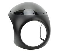 Juroupi Faro de Motocicleta de 7 Pulgadas, Carenado de Superficie Lisa, Resistente Al Envejecimiento, Ajuste Universal para Faros Redondos de Motocicleta (Negro mate)