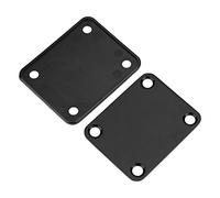 Juroupi Placa de Mástil de Aleación de Acero Reforzado Duradera con Piezas de Tornillos para bajo de Guitarra Eléctrica (Negro)