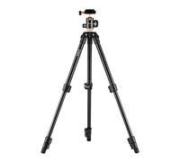 Juroupi Q160SA Camera Trípode Trípodes Completos con Trípodes de Burbuja de Cabezal Panorámico Ajustable Trípode de Viaje Portátil para Cámaras Digitales DSLR Mini (Negro #31)