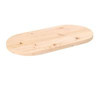 Juroupi Tablero de Mesa Ovalado Madera Tablero Escritorio tablones de Madera Tablero de Mesa Maciza de Pino 80x40x2,5 cm