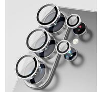 Jurqqer Protector de Cámara para Samsung Galaxy S26 Ultra - Cristal de Zafiro 9H y Aleación de Aluminio Aeronáutico, Antiarañazos, Instalación en 1 Paso, Ultra Delgado, Glitter Blanco