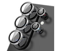 Jurqqer Protector de Cámara para Samsung Galaxy S26 Ultra - Cristal de Zafiro 9H y Aleación de Aluminio Aeronáutico, Antiarañazos,Instalación en 1 Paso, Ultra Delgado y Compatible con Fundas, Clear