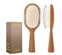 Jurrissa Cepillo desenredante para mujeres, niñas, niños y niños, cepillo de paleta pequeño para desenredar, cepillo portátil de tamaño de viaje, apto para todo tipo de cabello, cabello húmedo y seco