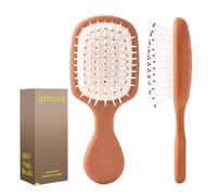 Jurrissa Mini cepillo de pelo portátil para mujeres, hombres y niños, tamaño de viaje, para bolsillos, monederos, mini cepillo desenredante para todo tipo de cabello, cepillo de paleta pequeño para