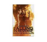 JURRYTHHTR Póster estético de Falling in Reverse para pared, lienzo impreso, pintura artística moderna para salas de estar, 20 x 30 cm, estilo sin marco