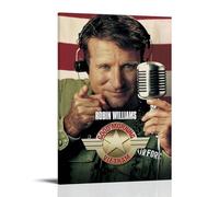 JURRYTHHTR Póster estético de la película Good Morning Vietnam, arte de pared, lienzo impreso, arte moderno, pintura para salas de estar, 50 x 75 cm, estilo marco