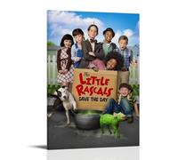 JURRYTHHTR Póster estético de la película The Little Rascals para pared, lienzo impreso, arte moderno, pintura para salas de estar, 40 x 60 cm, estilo marco