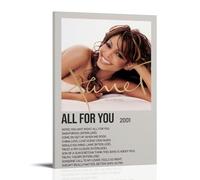 JURYEYRBGT All For You by Janet Jackson - Póster decorativo para pared, lienzo estético, impresión moderna para sala de estar, dormitorio, 50 x 75 cm, estilo marco