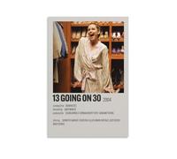 JURYEYRBGT Póster de 13 Going on 30 para pared, lienzo estético, impresión moderna para sala de estar, dormitorio, 60 x 90 cm, estilo sin marco