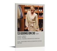JURYEYRBGT Póster de 13 Going on 30 para pared, lienzo estético, impresión moderna para sala de estar, dormitorio, 30 x 45 cm, estilo marco