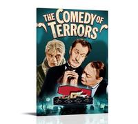 JURYEYRBGT Póster de La comedia de los terrores para pared, lienzo estético, impresión moderna para sala de estar, dormitorio, 40 x 60 cm, estilo marco